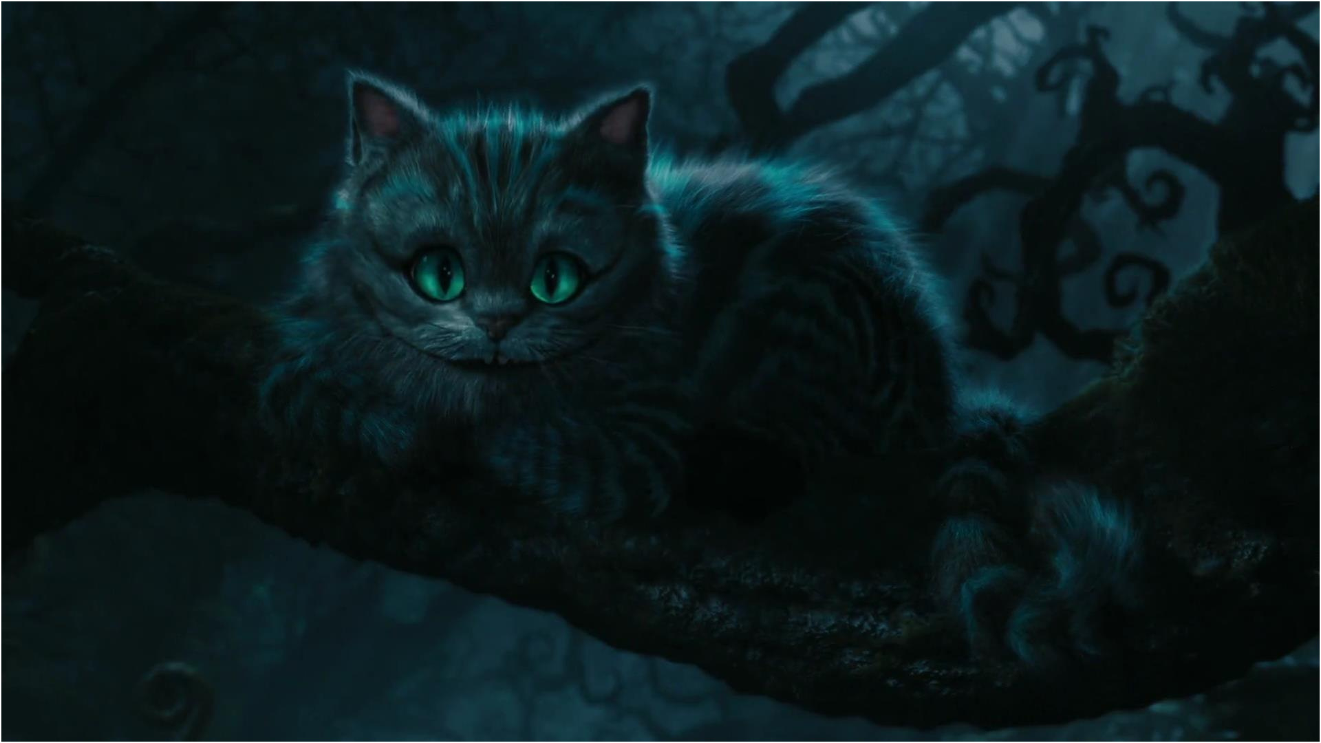 le chat du cheshire personnage dans alice au pays des merveilles film 2010