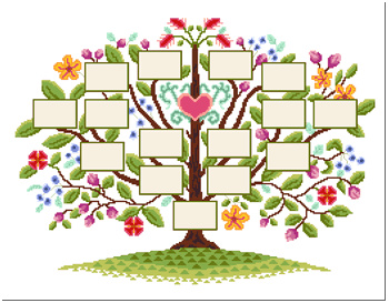 kit point de croix arbre genealogique c2x