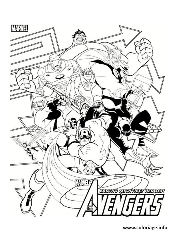 marvel avengers 44 coloriage