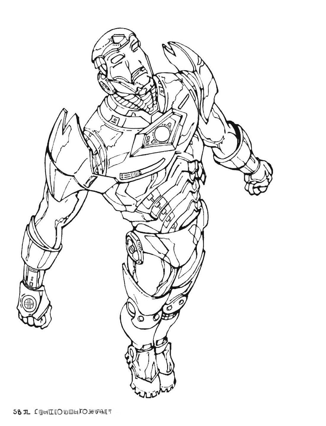 dessin avengers iron man
