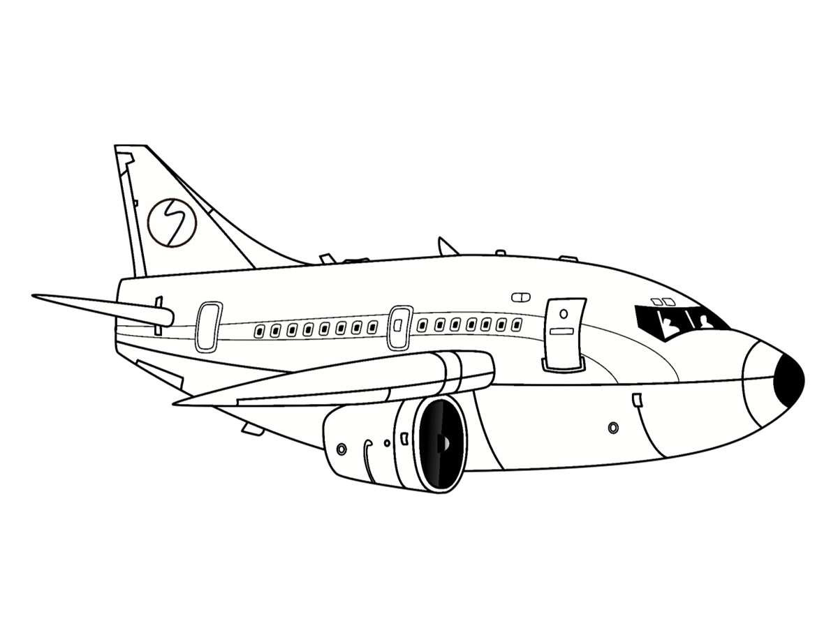 premier avion coloriage dessin