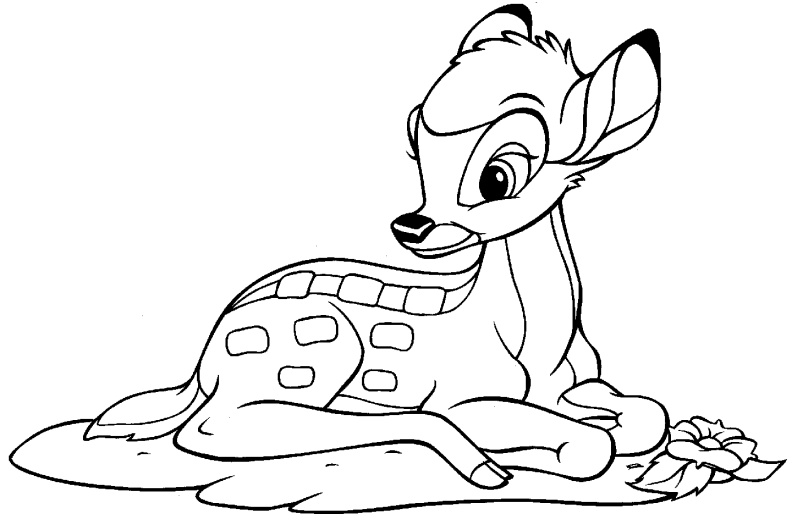 coloriages bambi