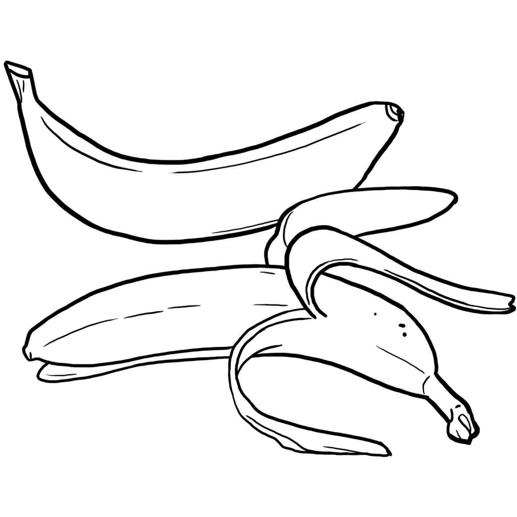 coloriage la banane