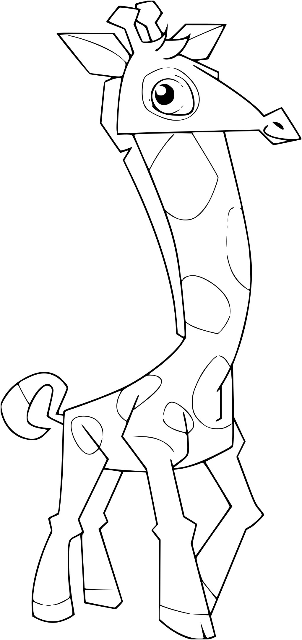 dessin coloriage girafe