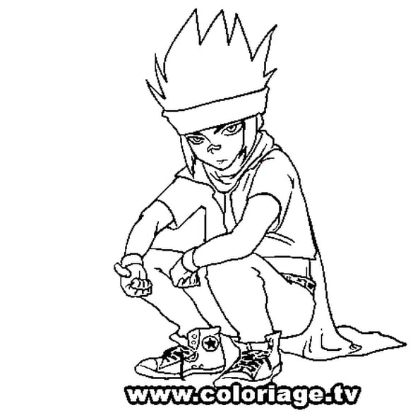 beyblade ginga coloriage