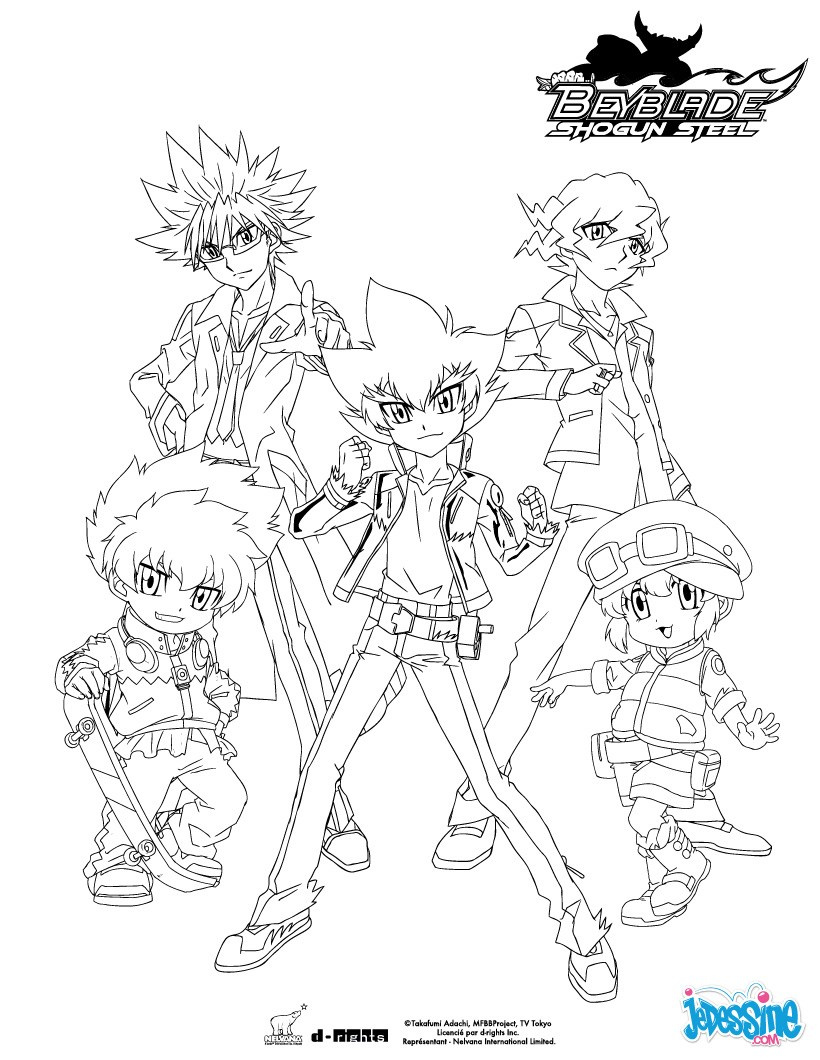 groupe beyblade 5 personnages