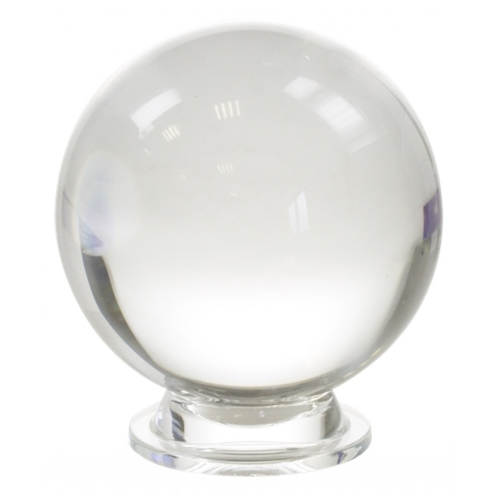 boule cristal 6cm support verre