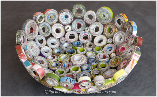 vide poche en papier recycle idee bricolage pour la fete des peres