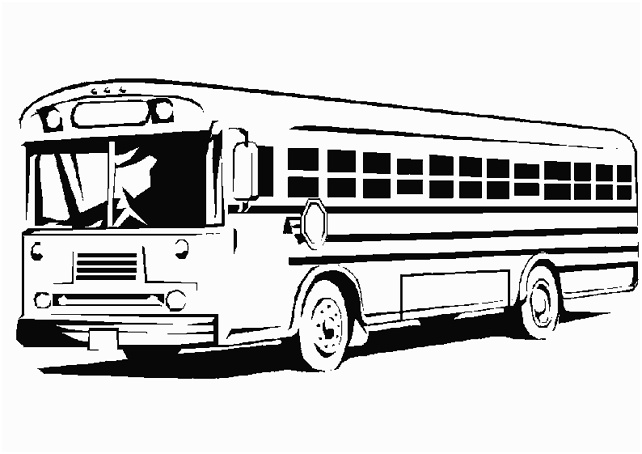 dessin a imprimer autobus scolaire