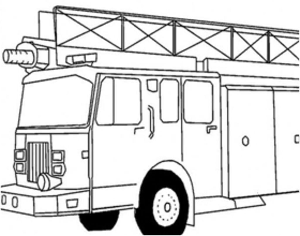 coloriage le camion de pompier coloriage camion de pompier a imprimer
