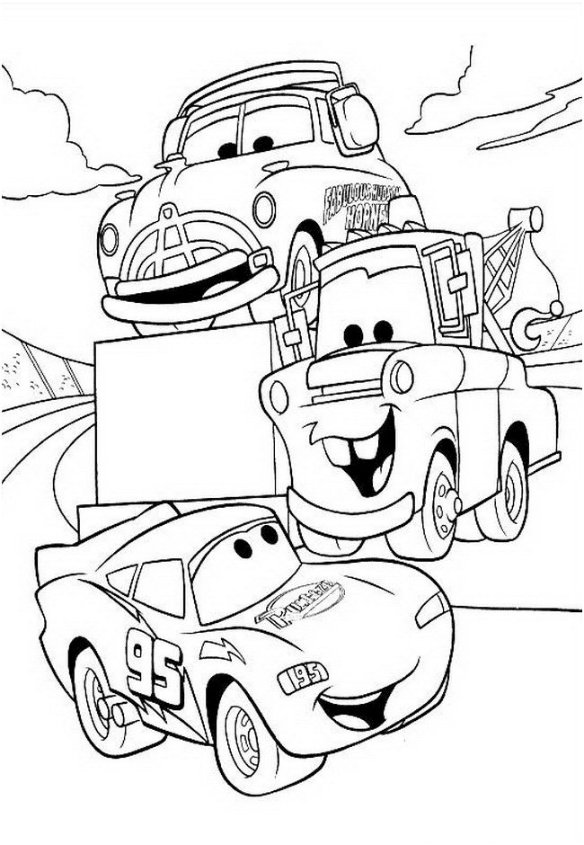coloriage cars page
