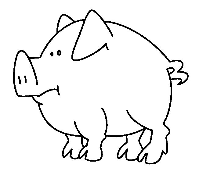 coloriage cochon