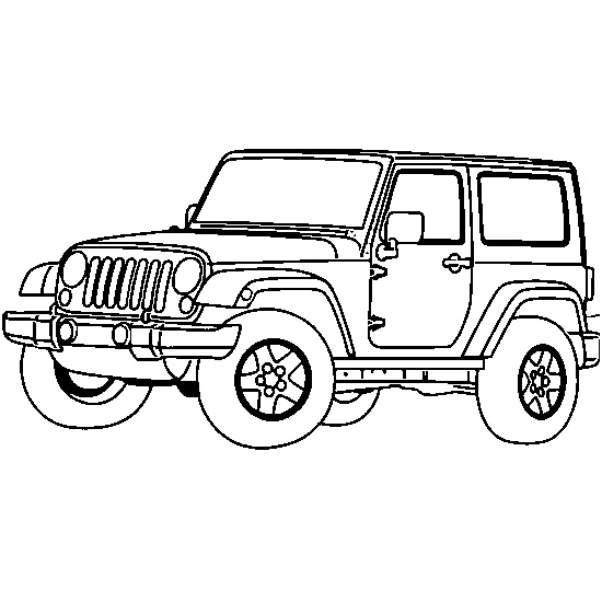 dessin voiture automobile jeep 4x4