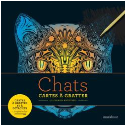 coloriages a gratter antistress chats marabout fr 4 Mar m
