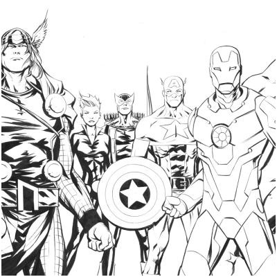 coloriages avengers