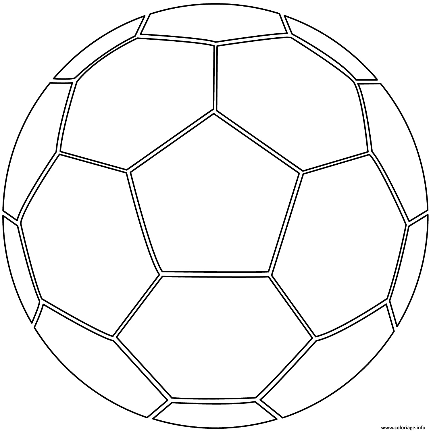 ballon de foot soccer coloriage dessin