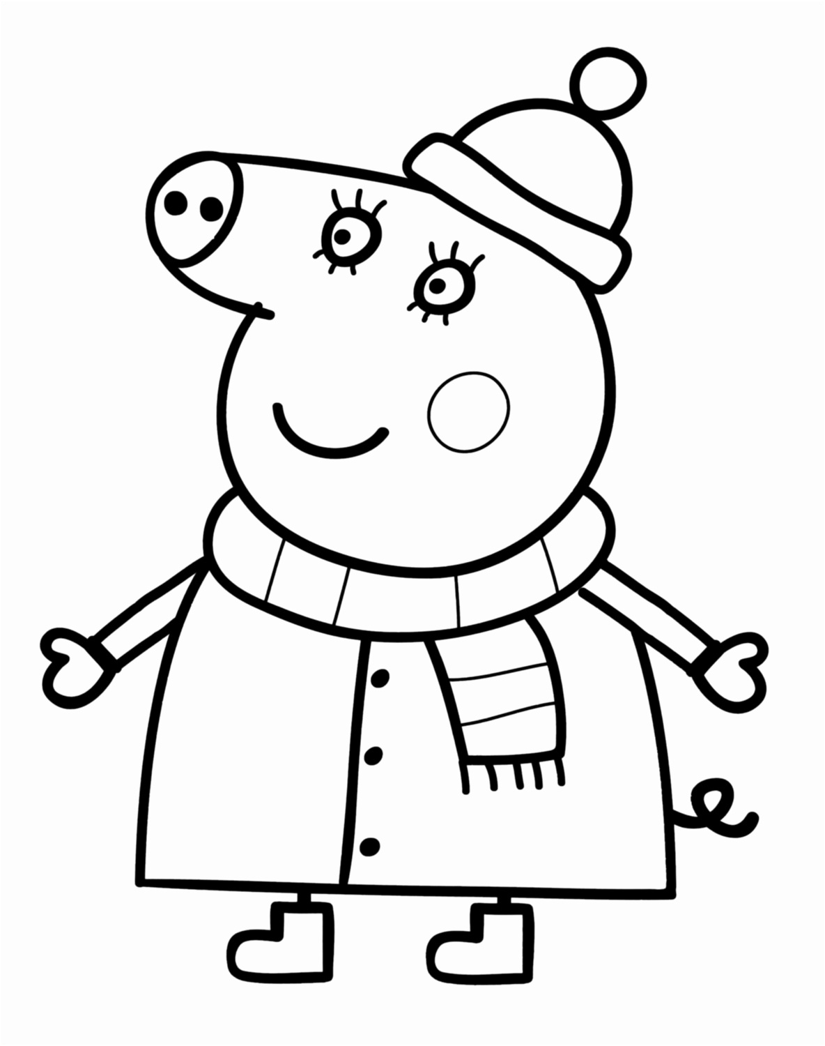 coloriage a imprimer peppa pig