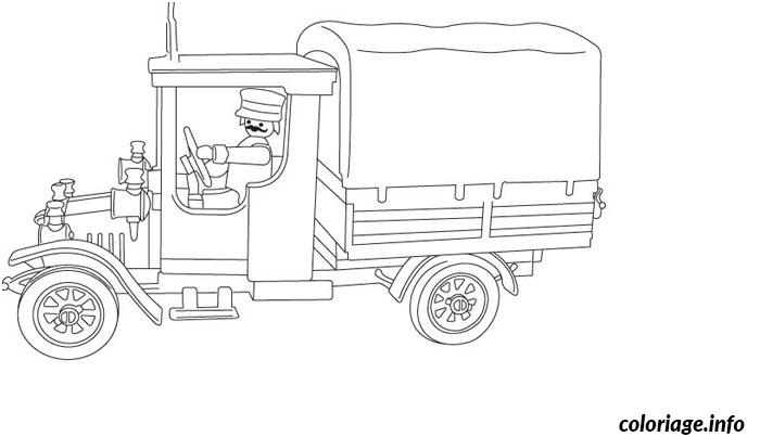 playmobil camion coloriage dessin 2255