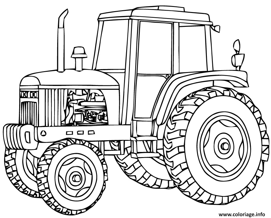 tracteur 11 coloriage