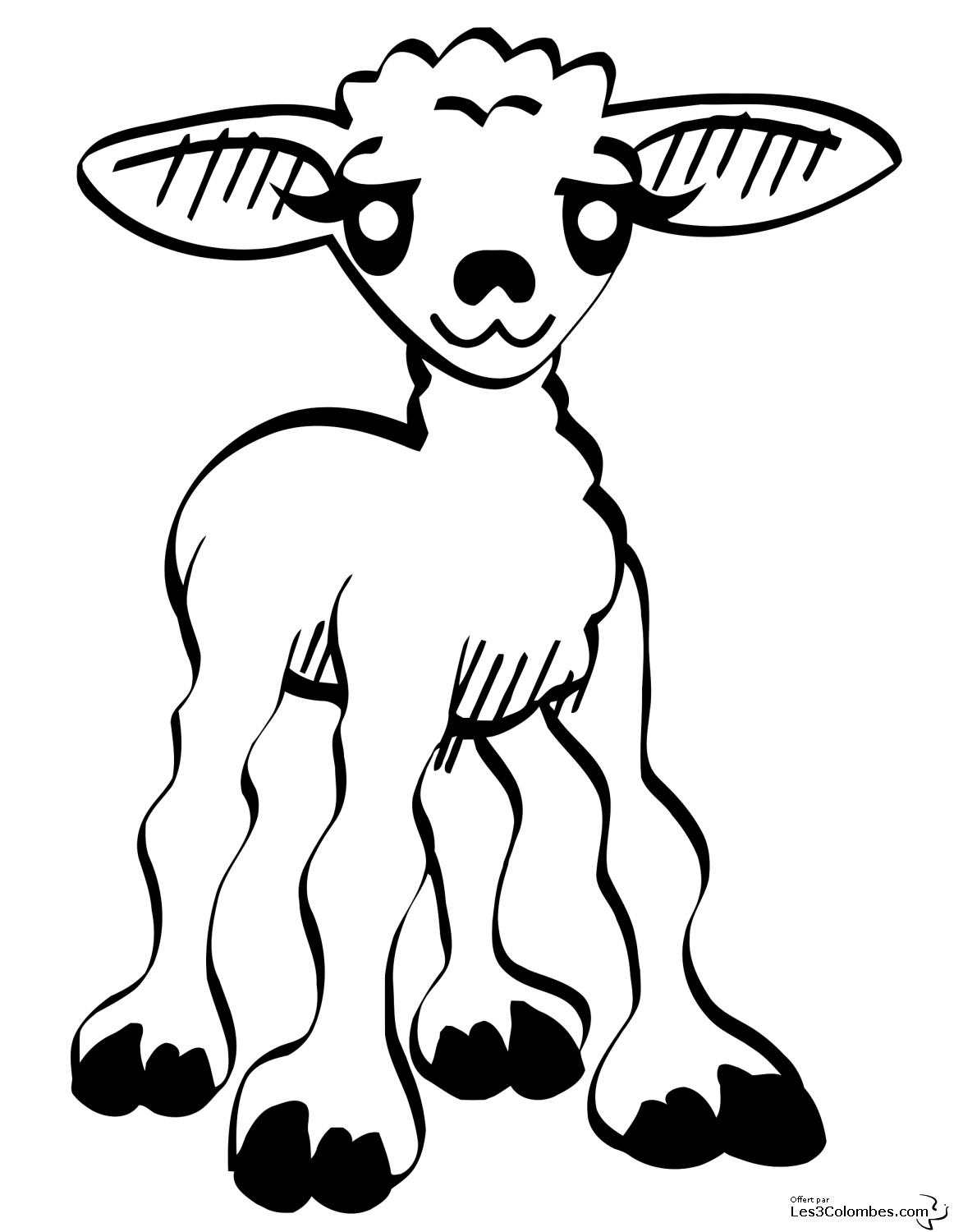 dessin agneau imprimer