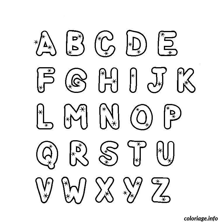 alphabet majuscule coloriage 6966