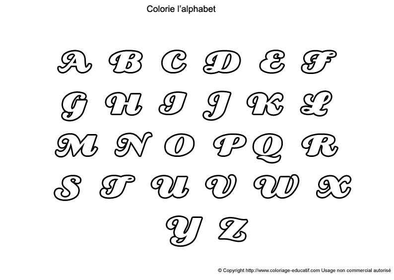 tag lettre alphabet majuscule a colorier s=super