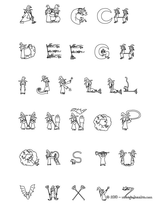 dessin alphabet alphas
