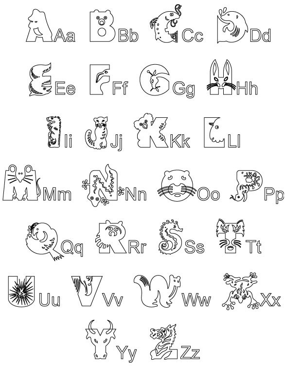 alphabet animaux