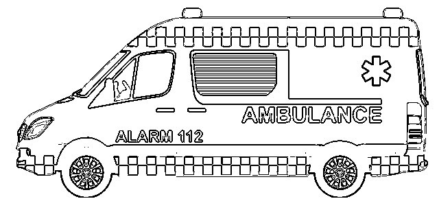 ambulance coloriage