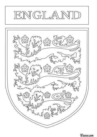 coloriage logo angleterre foot
