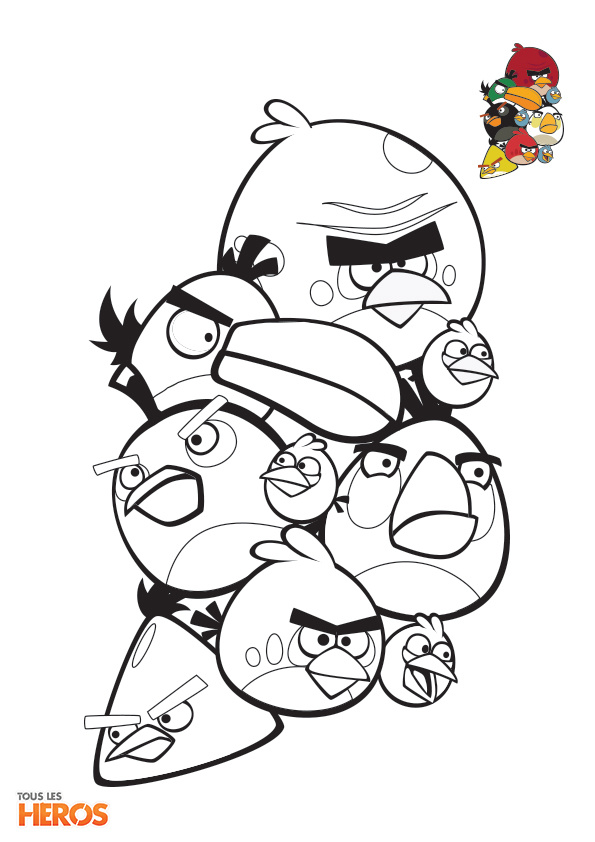 coloriages angry birds