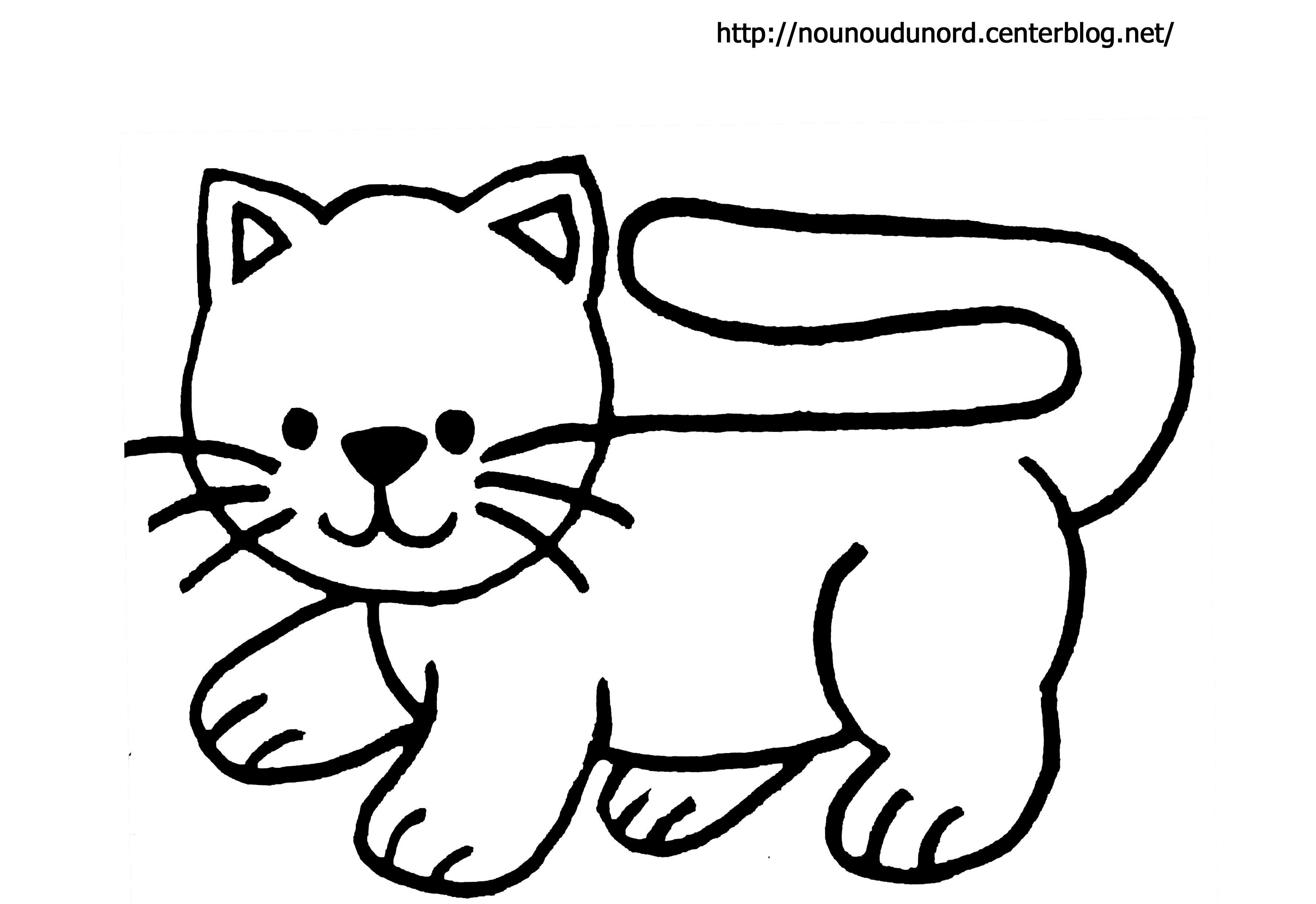 2004 coloriage chat dessine par nounoudunord