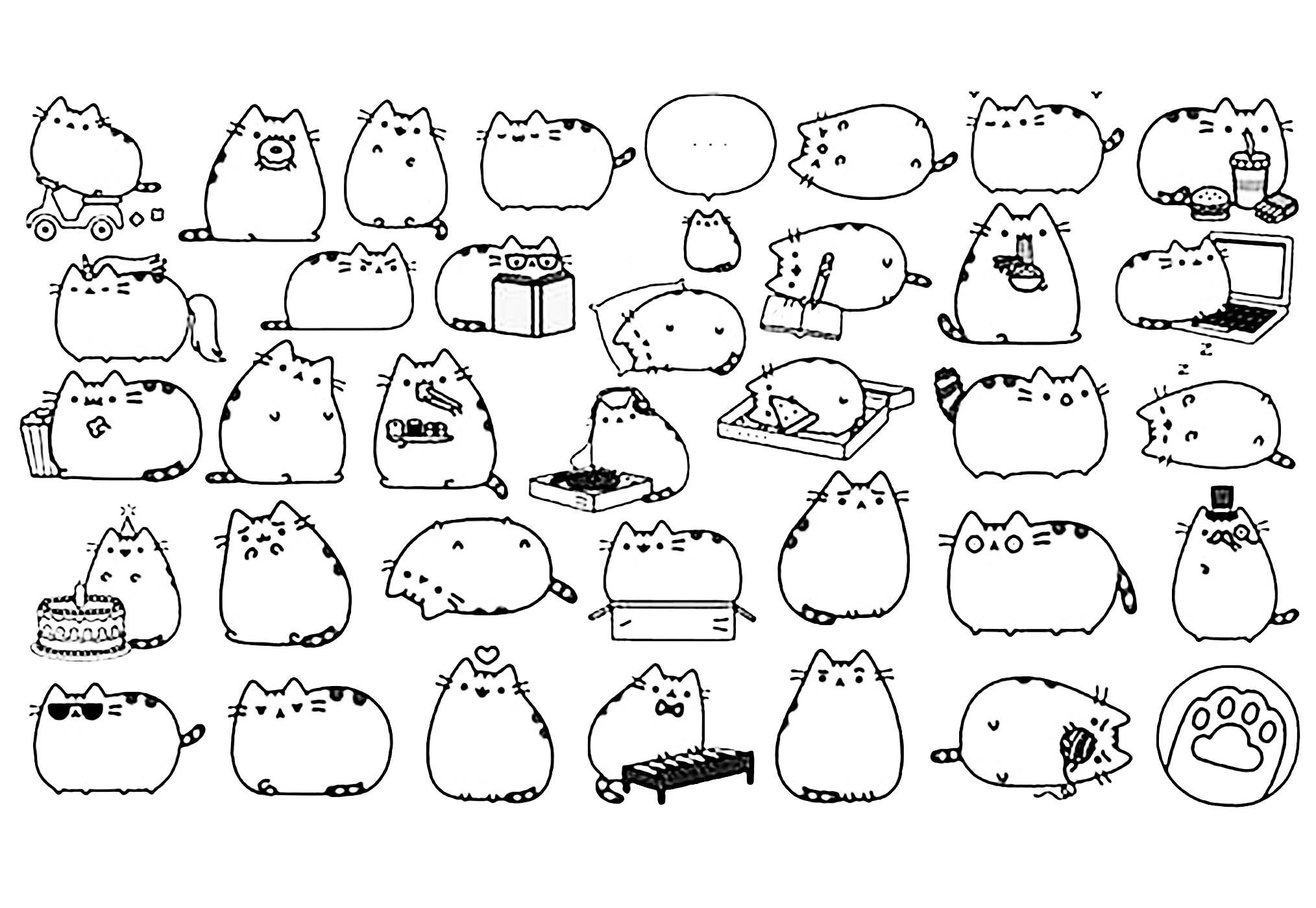 image=kawaii coloriage chat pusheen 1