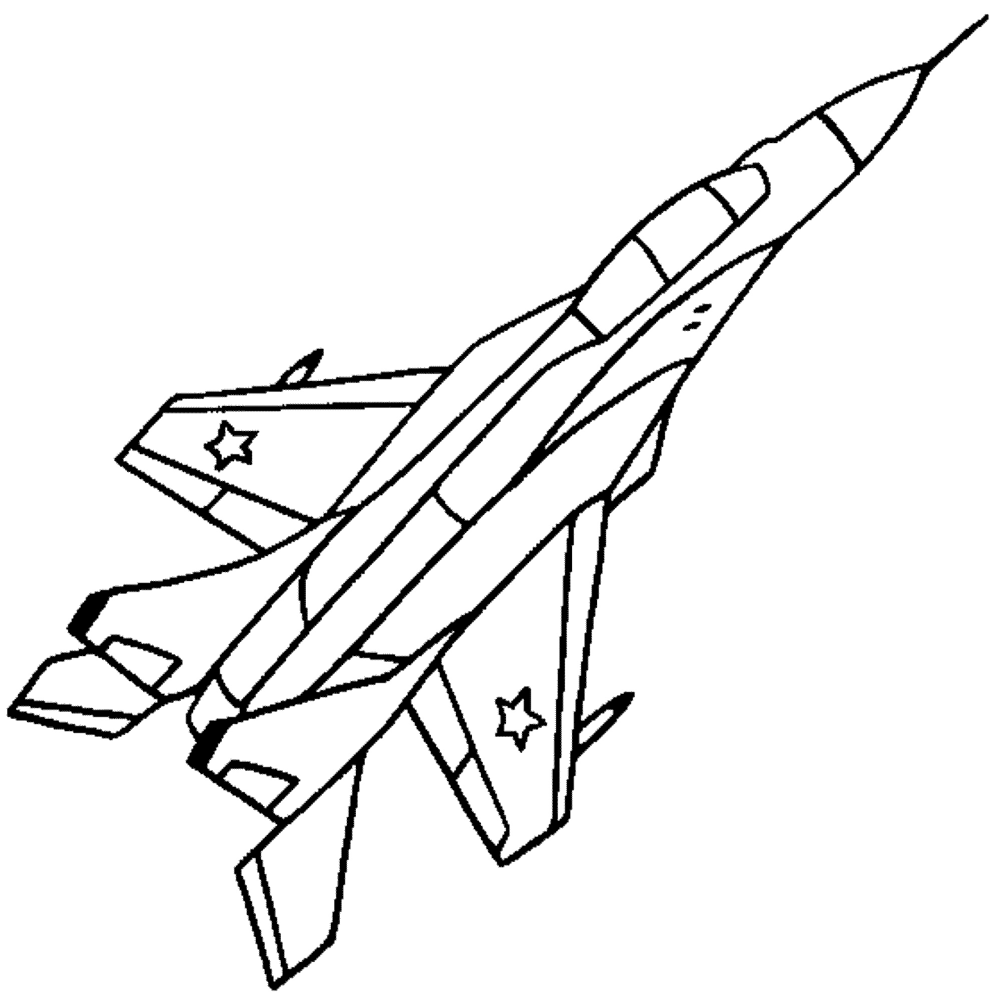 dessin avion de chasse a imprimer 2428