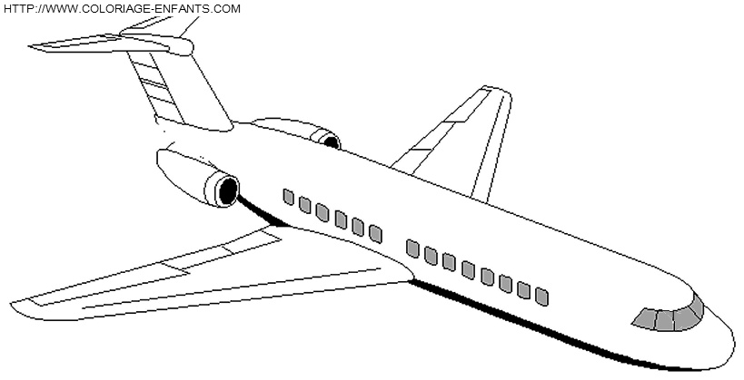 coloriage avion