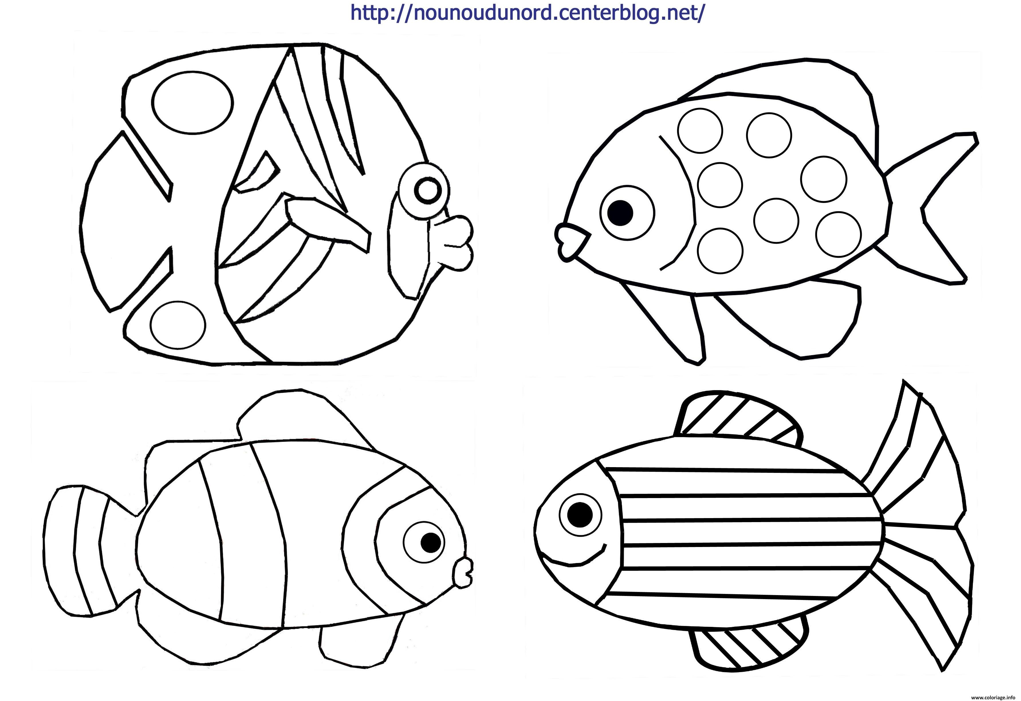 poisson davril dessin coloriage dessin