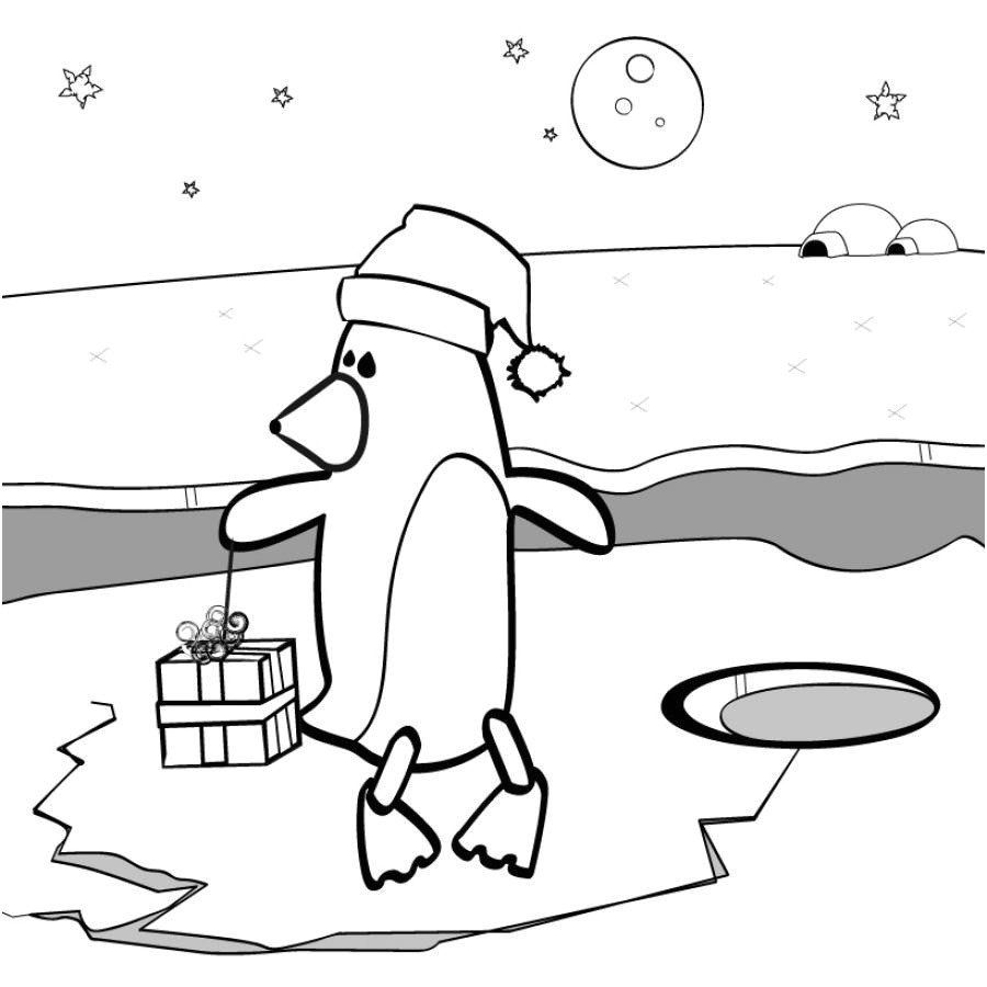 coloriage banquise pingouin dessins gratuits colorier coloriage pingouin imprimer