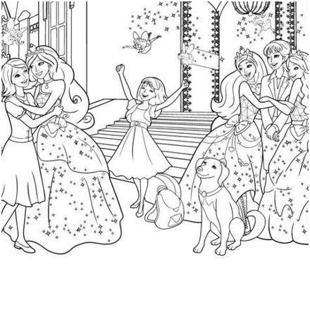 tag coloriage barbie princesse