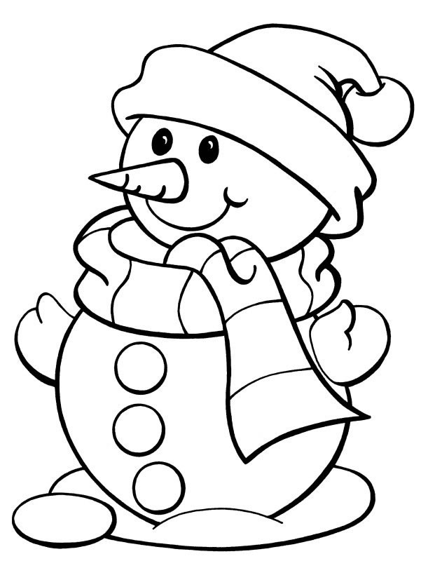 dessin bonhomme de neige olaf