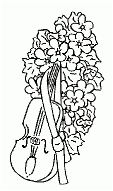 bouquet de fleur coloriage