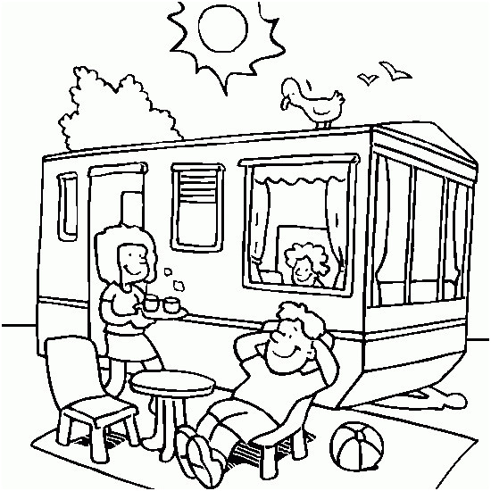 camping car sous le soleil