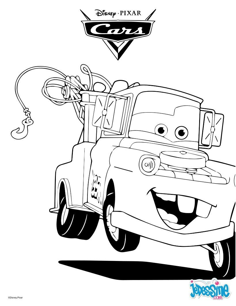 coloriage flash mcqueen et martin