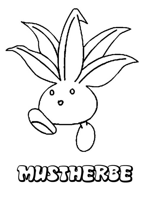 coloriage dessin a imprimer du pokemon mystherbe