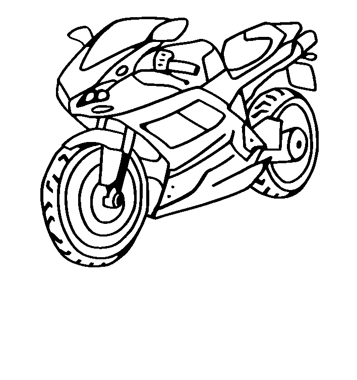 dessin moto a imprimer