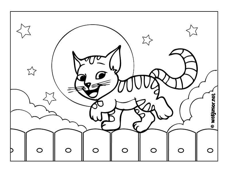 coloriage chaton mignon a imprimer