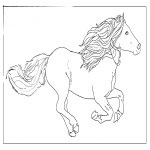 dessin de cheval a colorier et imprimer 2