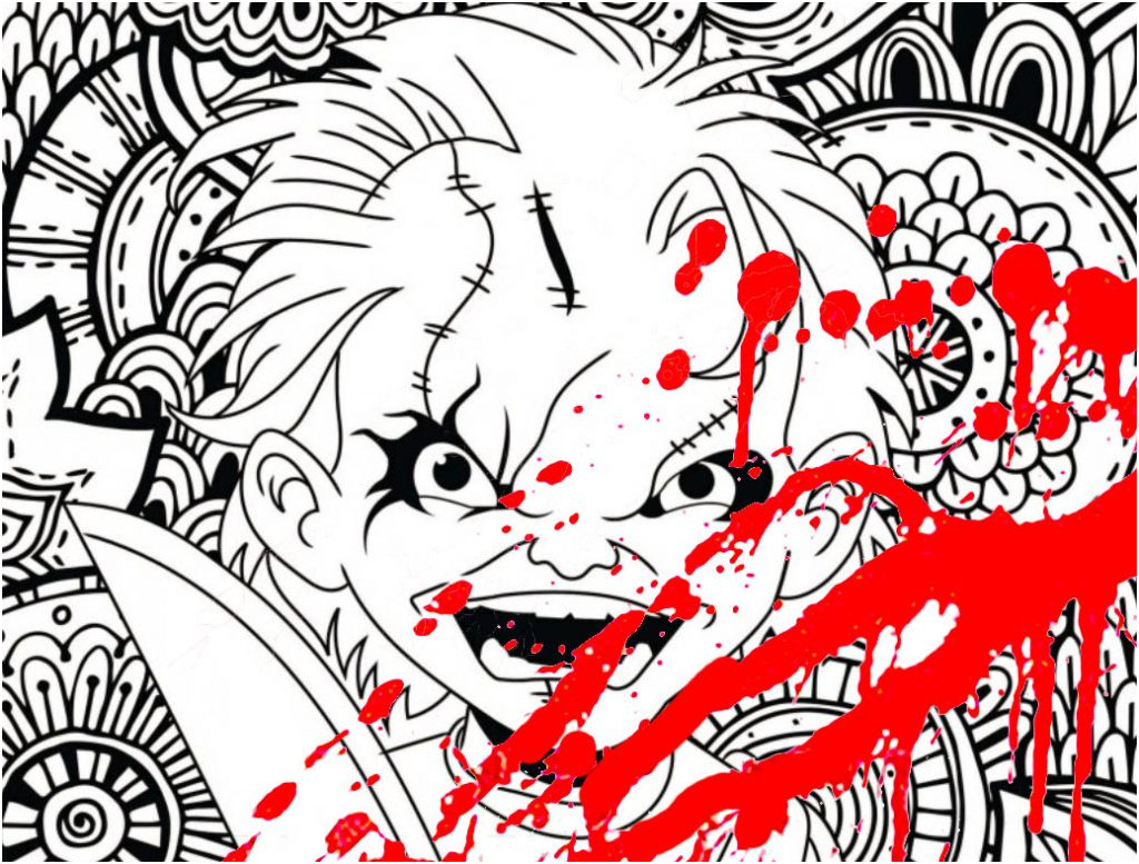 classic horror movie coloring pages