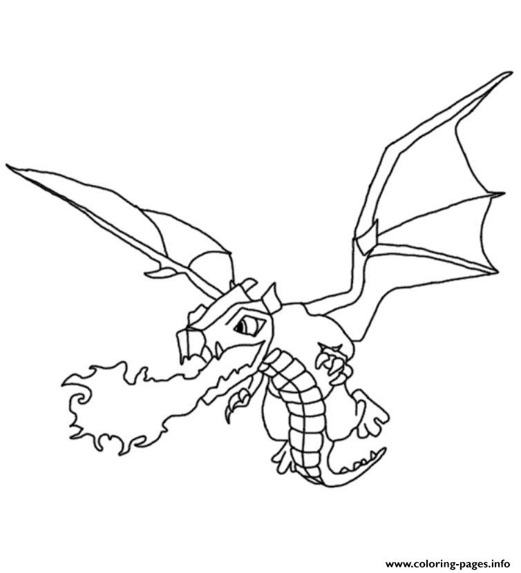 dragon clash of clans printable coloring pages book