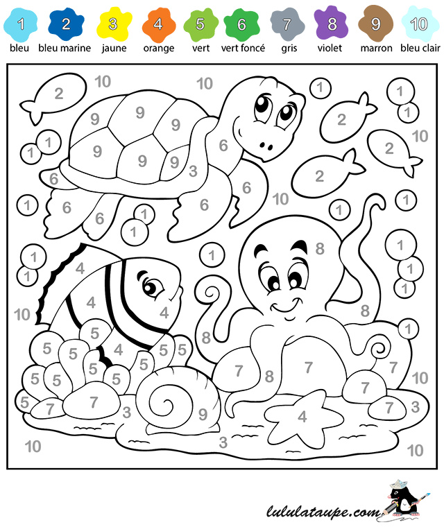 94 coloriage code 6 add ments