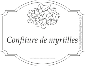 fr etiquettes pour confiture de myrtilles